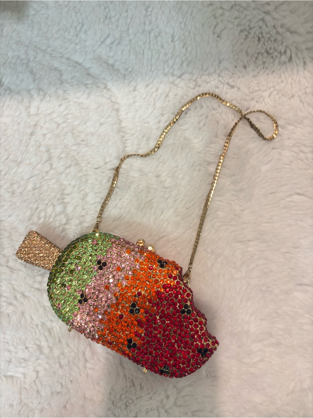 Crystal-Embellished Multicolor Ice Cream Pop Crossbody Bag - Unbranded - Picture 3 of 6